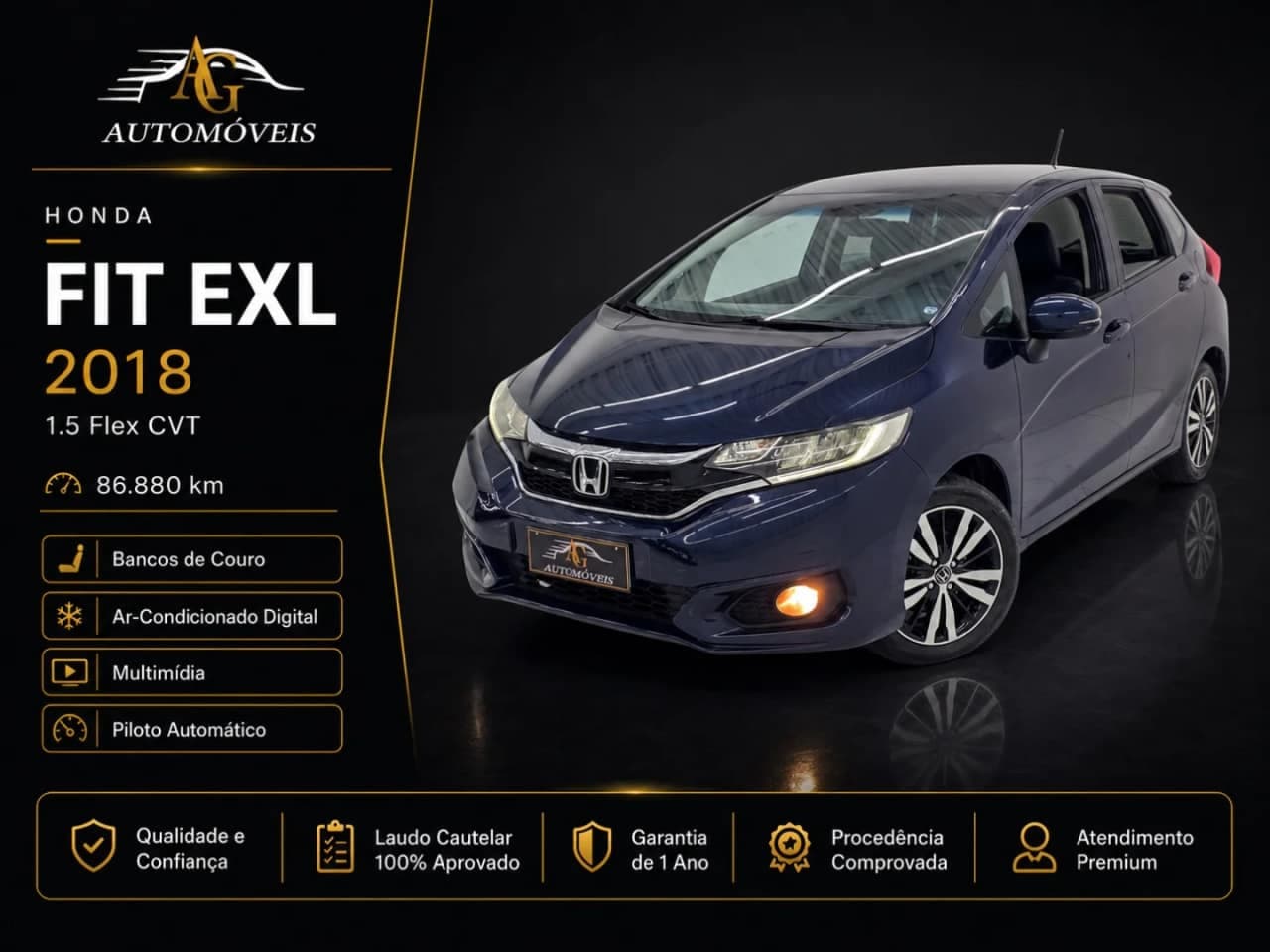 Honda Fit 1.5 EXL 16V FLEX 4P AUTOMÁTICO