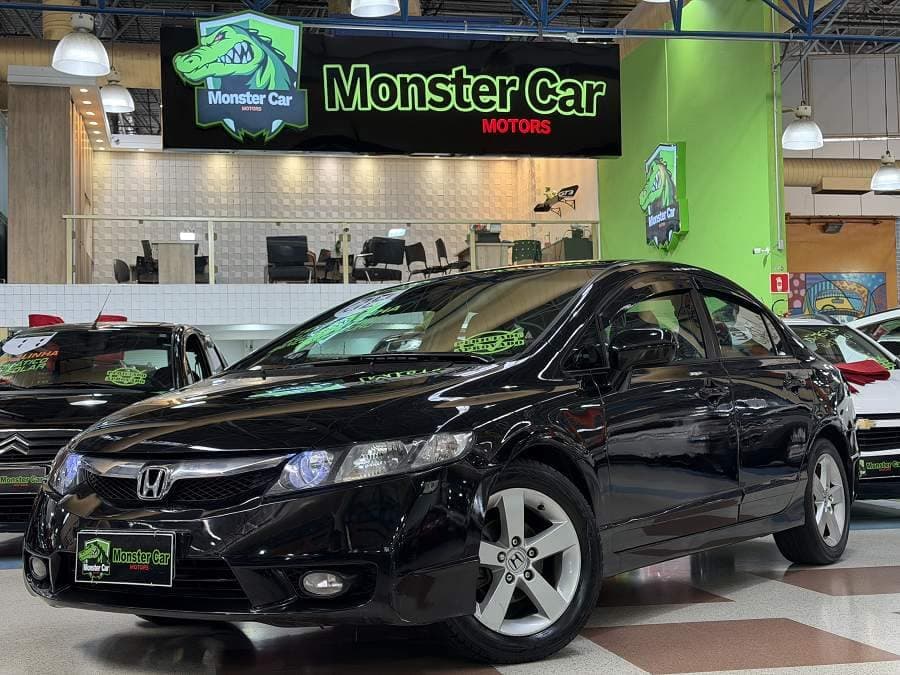 Honda Civic LXS 1.8 - FLEX/AUT/COURO/MIDIA/COMP -