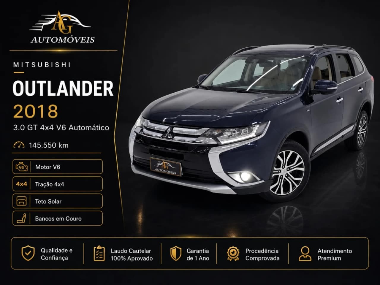 Mitsubishi Outlander 3.0 GT 4X4 V6 24V GASOLINA 4P AUTOMÁTICO