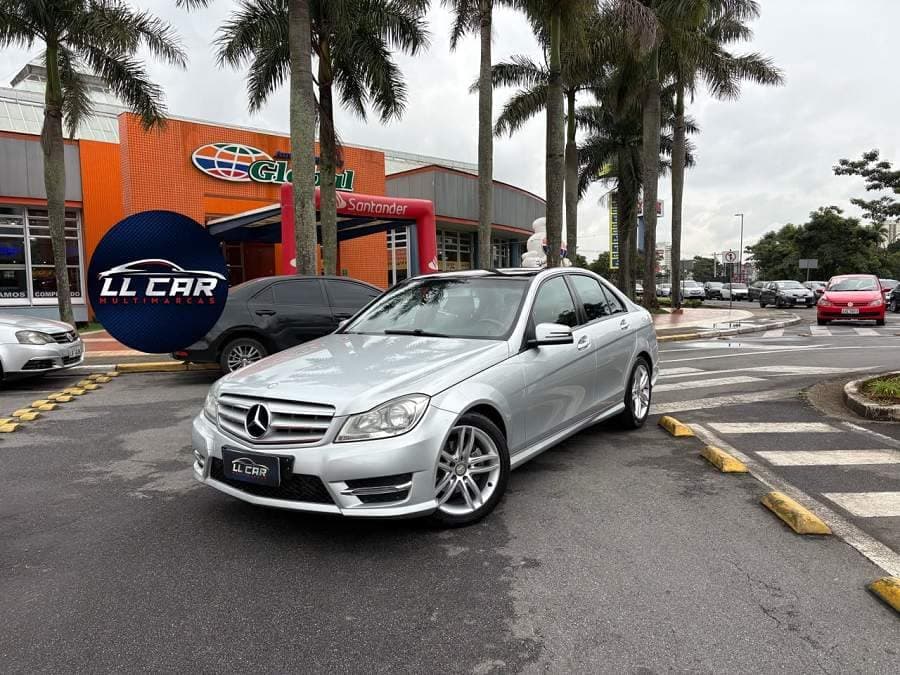 Mercedes-Benz C-180 C 180 C180 1.6 TURBO MULTIMIDIA + BANCOS EM COURO