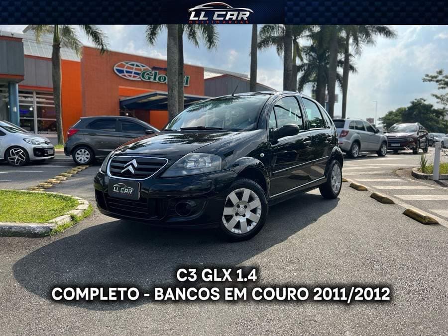 Citroen C3 GLX 1.4 - BANCOS EM COURO - RODA DE LIGA LEVE