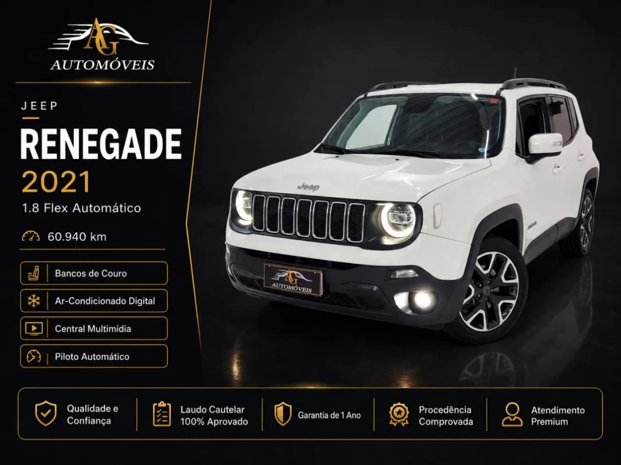 Jeep Renegade 1.8 16V FLEX LONGITUDE 4P AUTOMÁTICO