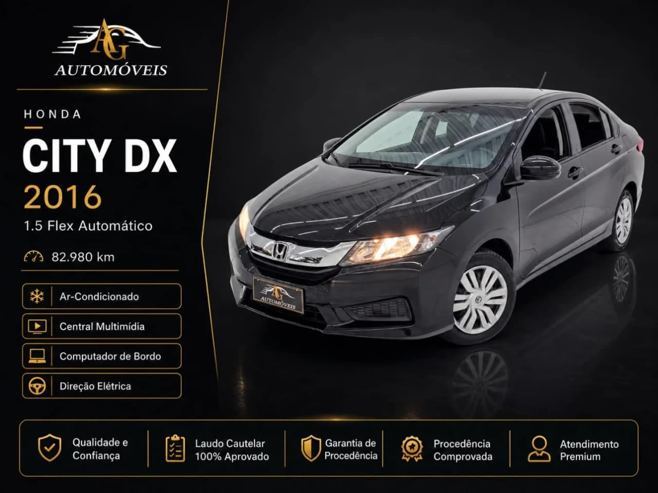 Honda City 1.5 DX 16V FLEX 4P AUTOMÁTICO
