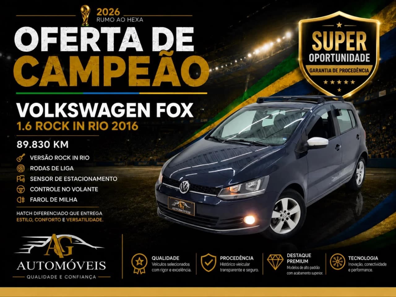 Volkswagen Fox 1.6 MI ROCK IN RIO 8V FLEX 4P MANUAL