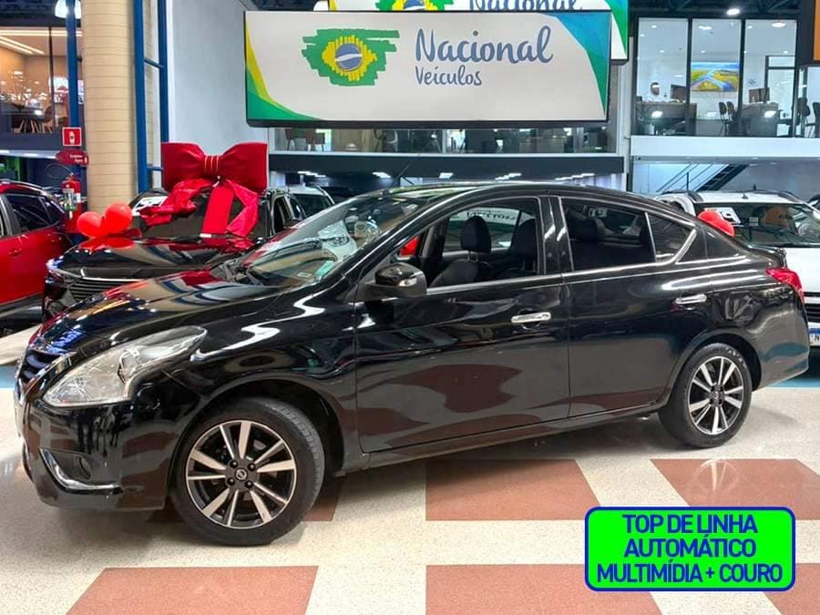 Nissan Versa 1.6 SL AUTOMÁTICO + MULTIMÍDIA E COURO
