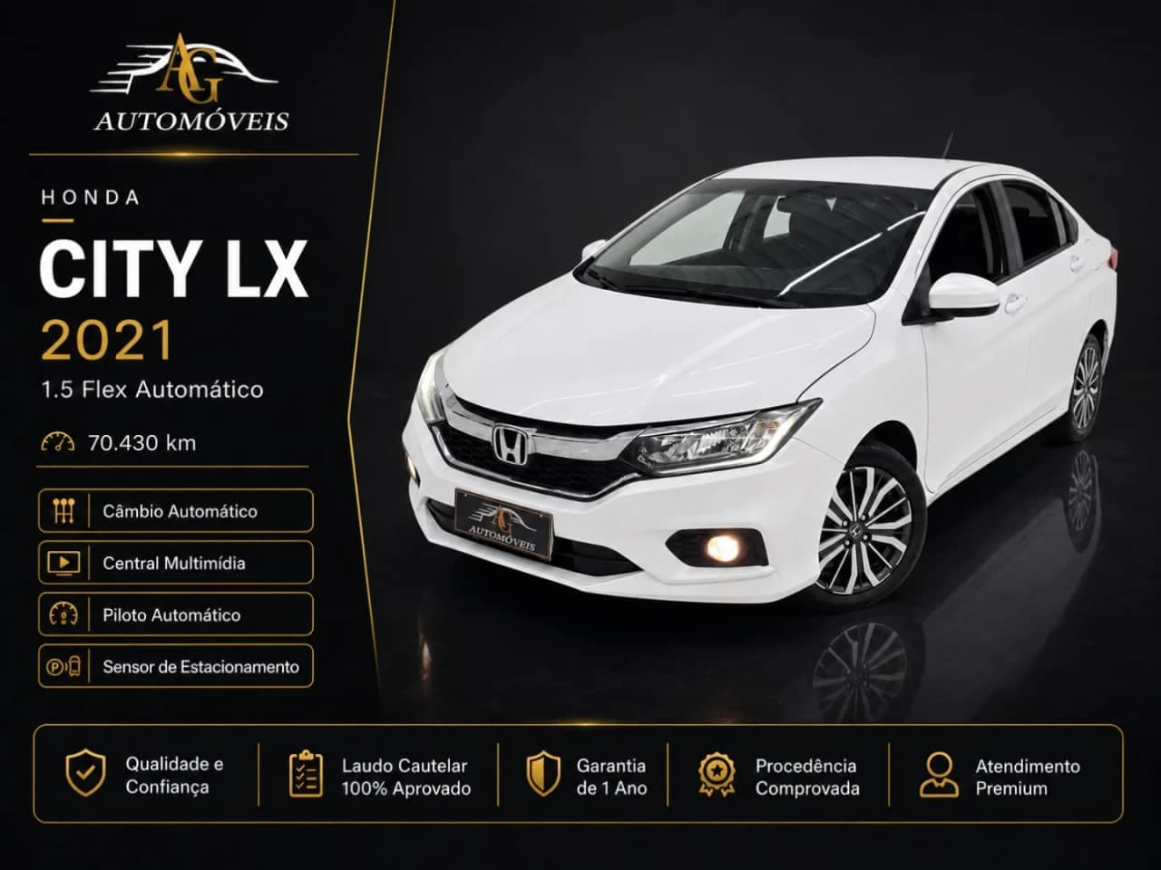 Honda City 1.5 LX 16V FLEX 4P AUTOMÁTICO