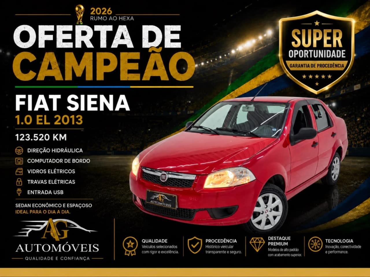 Fiat Siena 1.0 MPI EL 8V FLEX 4P MANUAL