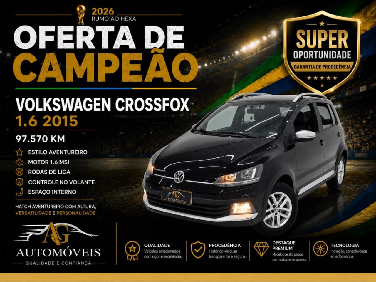 Volkswagen Crossfox 1.6 MSI FLEX 16V 4P MANUAL