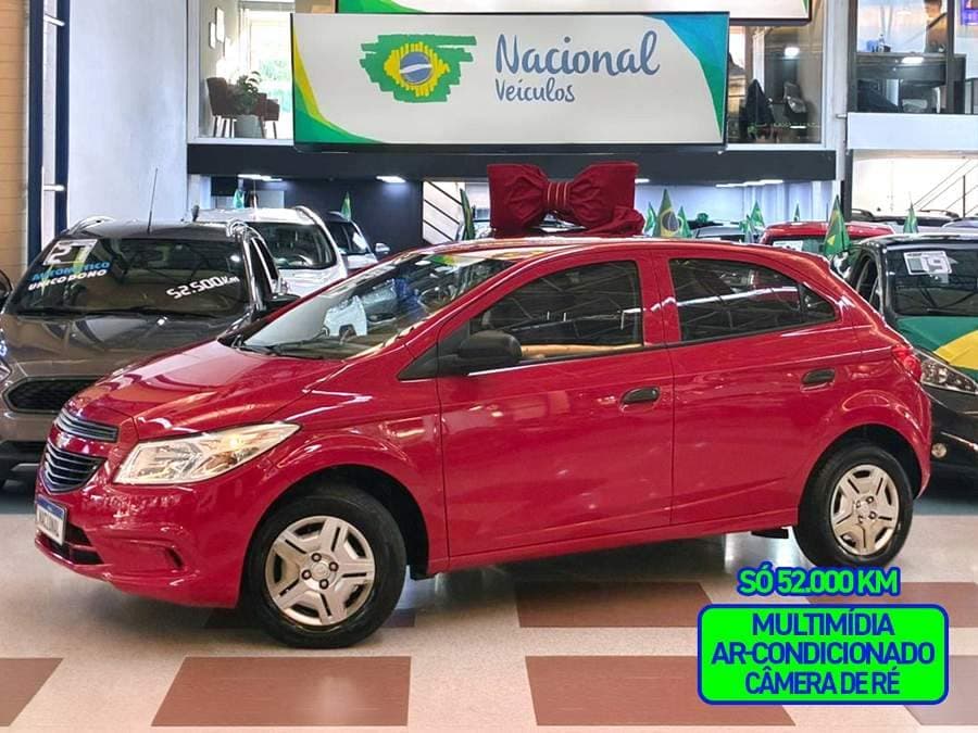 Chevrolet Onix 1.0 LS + AR E MULTIMÍDIA (SÓ 52MIL KM)