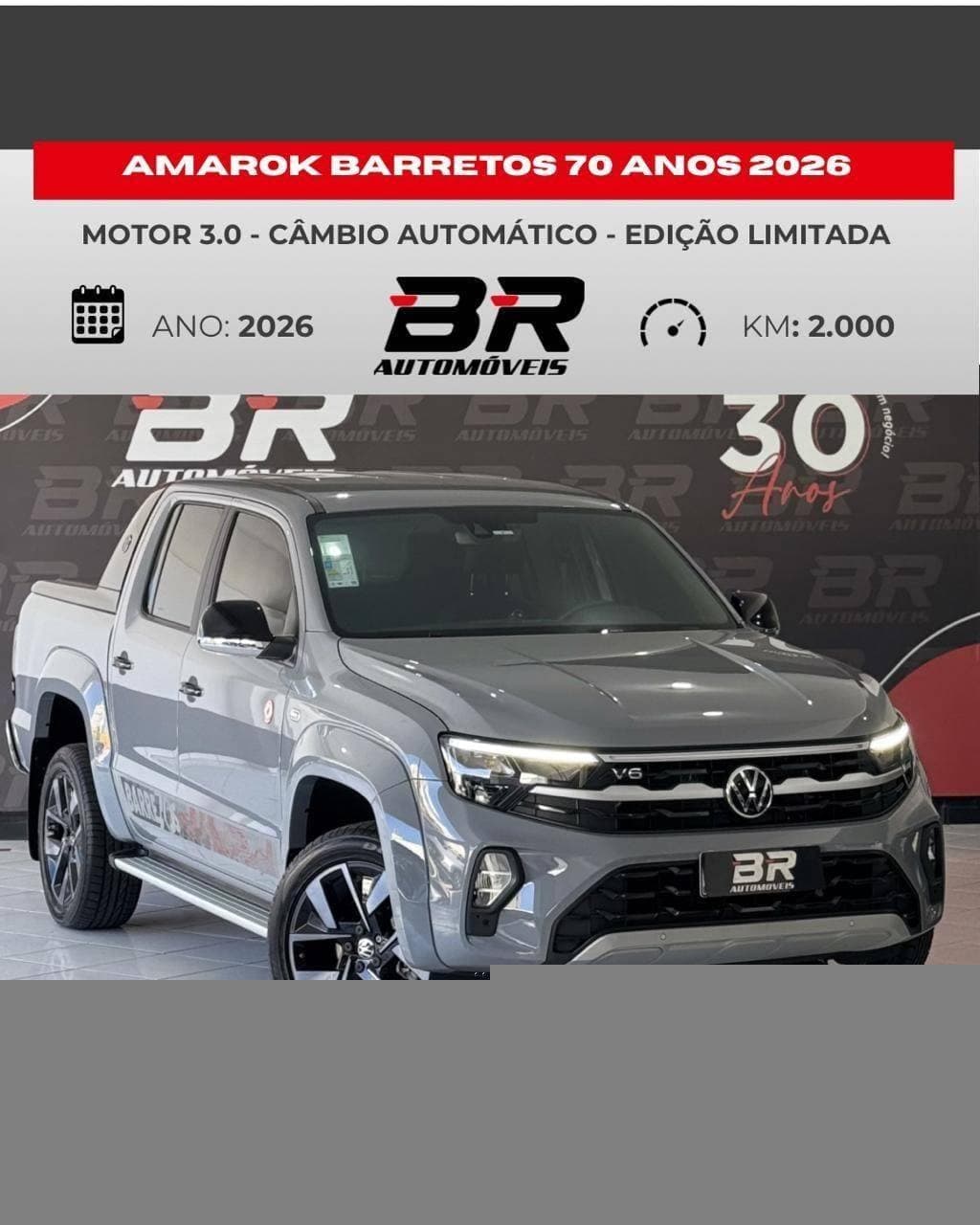 Volkswagen Amarok VW AMAROK EDICAO ESPECIAL BARRETOS 70 ANOS