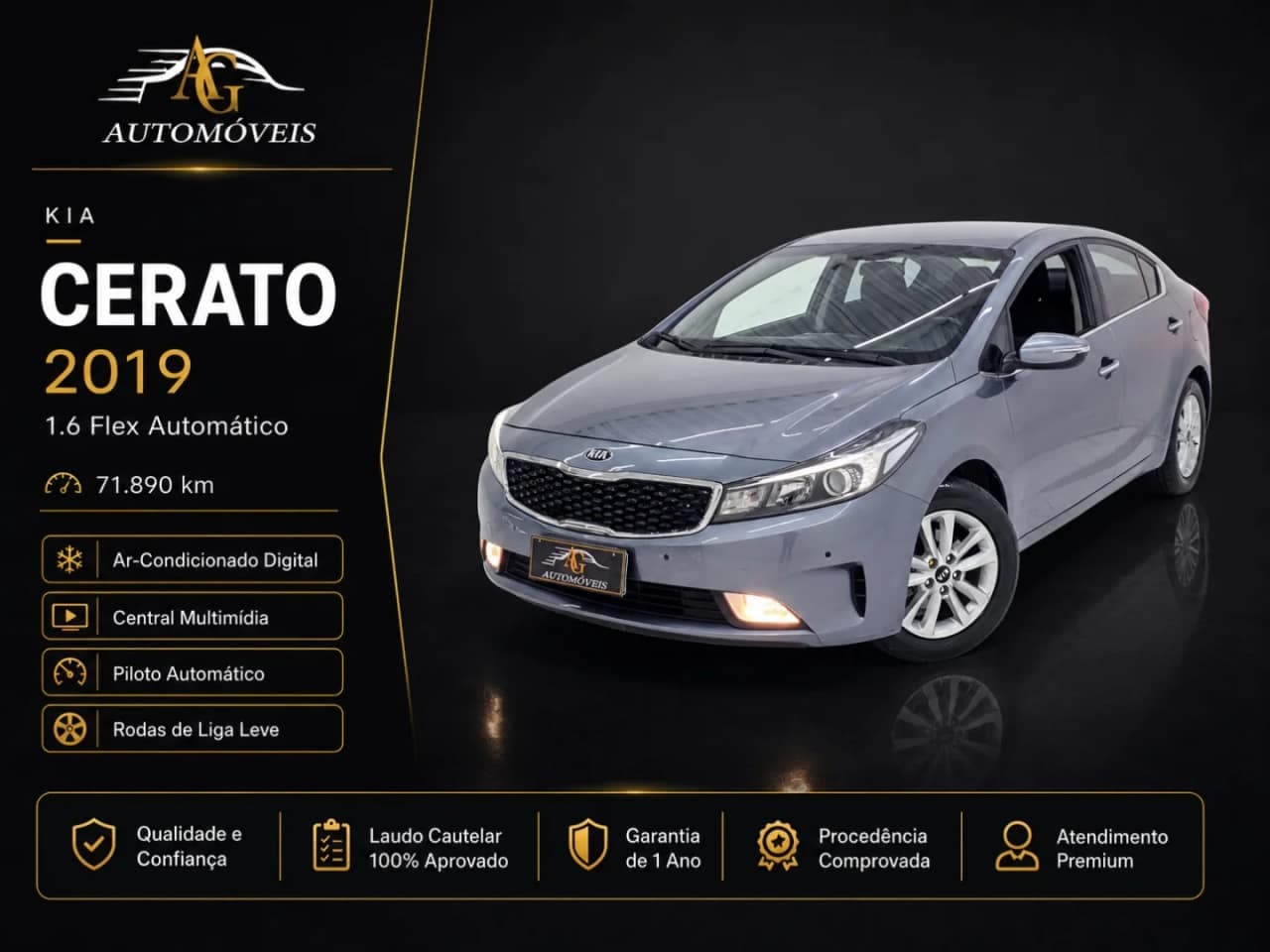 Kia Cerato 1.6 SX 16V FLEX 4P AUTOMÁTICO