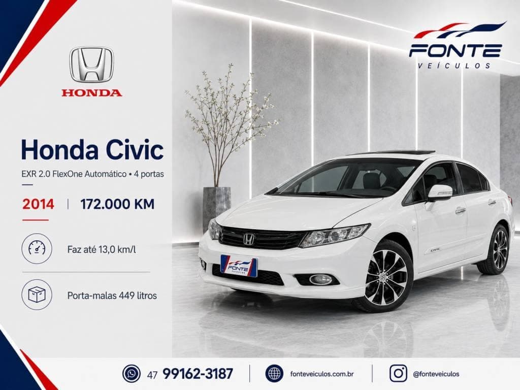 Honda Civic EXR 2.0 FlexOne 16V Automático