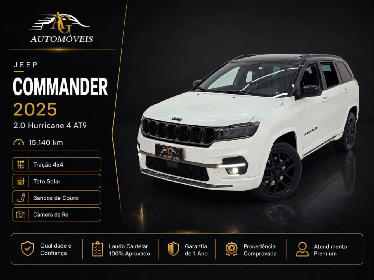 Jeep Commander 2.0 HURRICANE 4 TURBO GASOLINA BLACKHAWK AT9