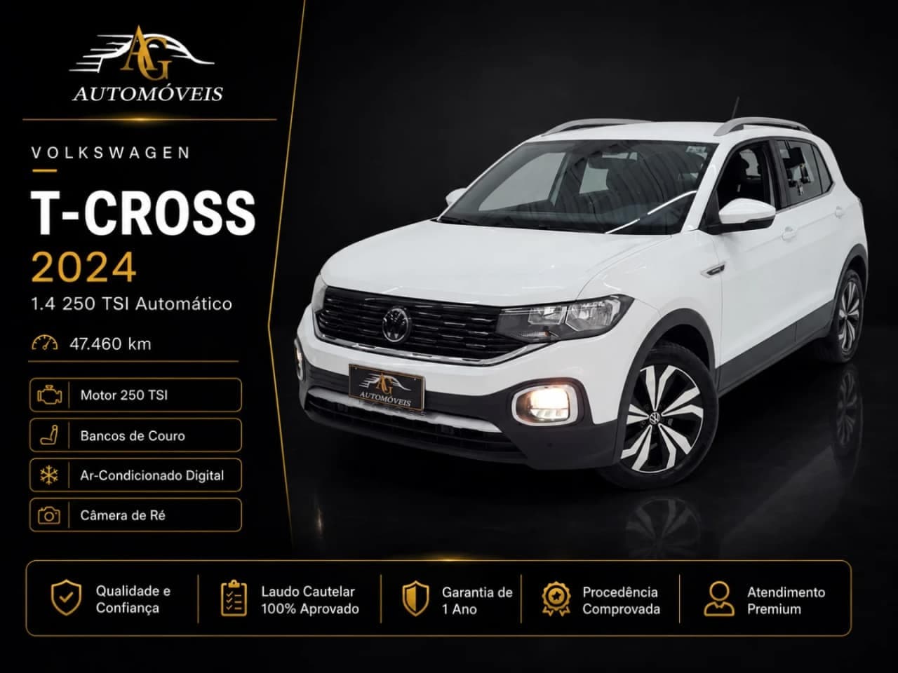 Volkswagen T-Cross 1.4 250 TSI TOTAL FLEX HIGHLINE AUTOMÁTICO