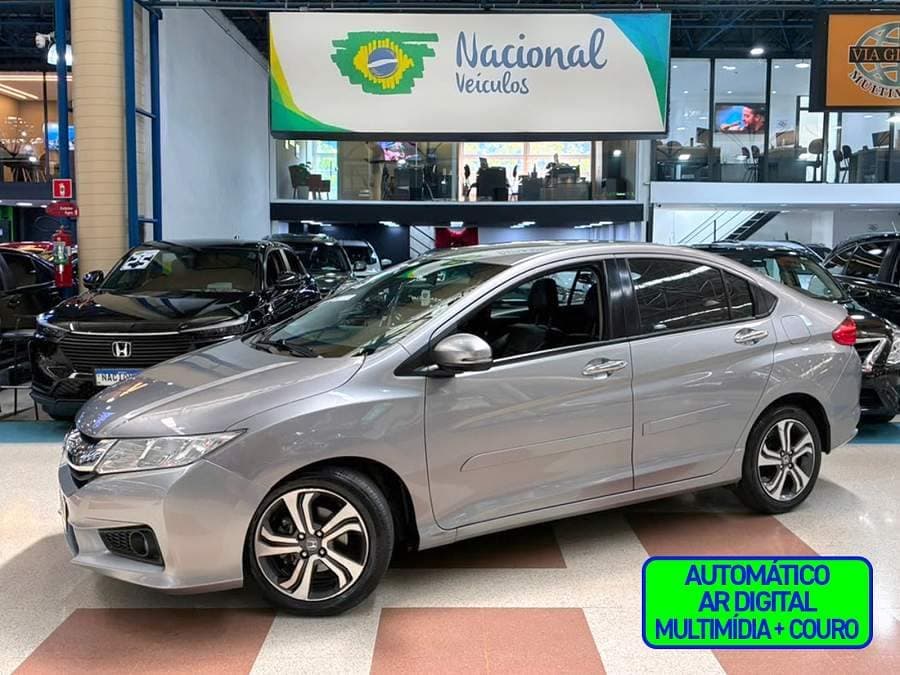 Honda City 1.5 EXL COMPLETO + MULTIMÍDIA E COURO