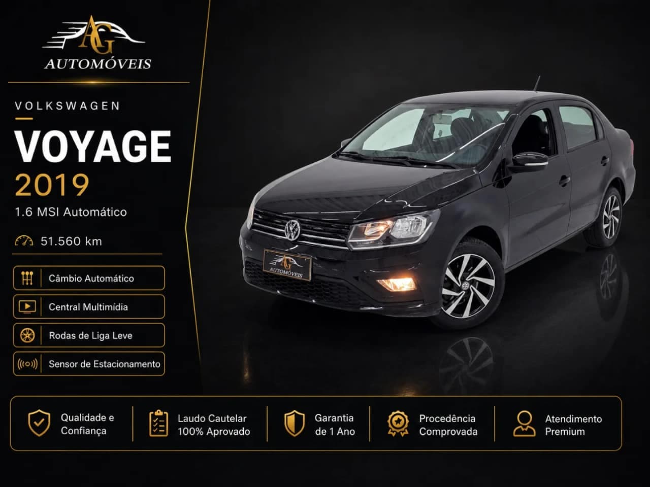 Volkswagen Voyage 1.6 16V MSI TOTALFLEX 4P AUTOMÁTICO