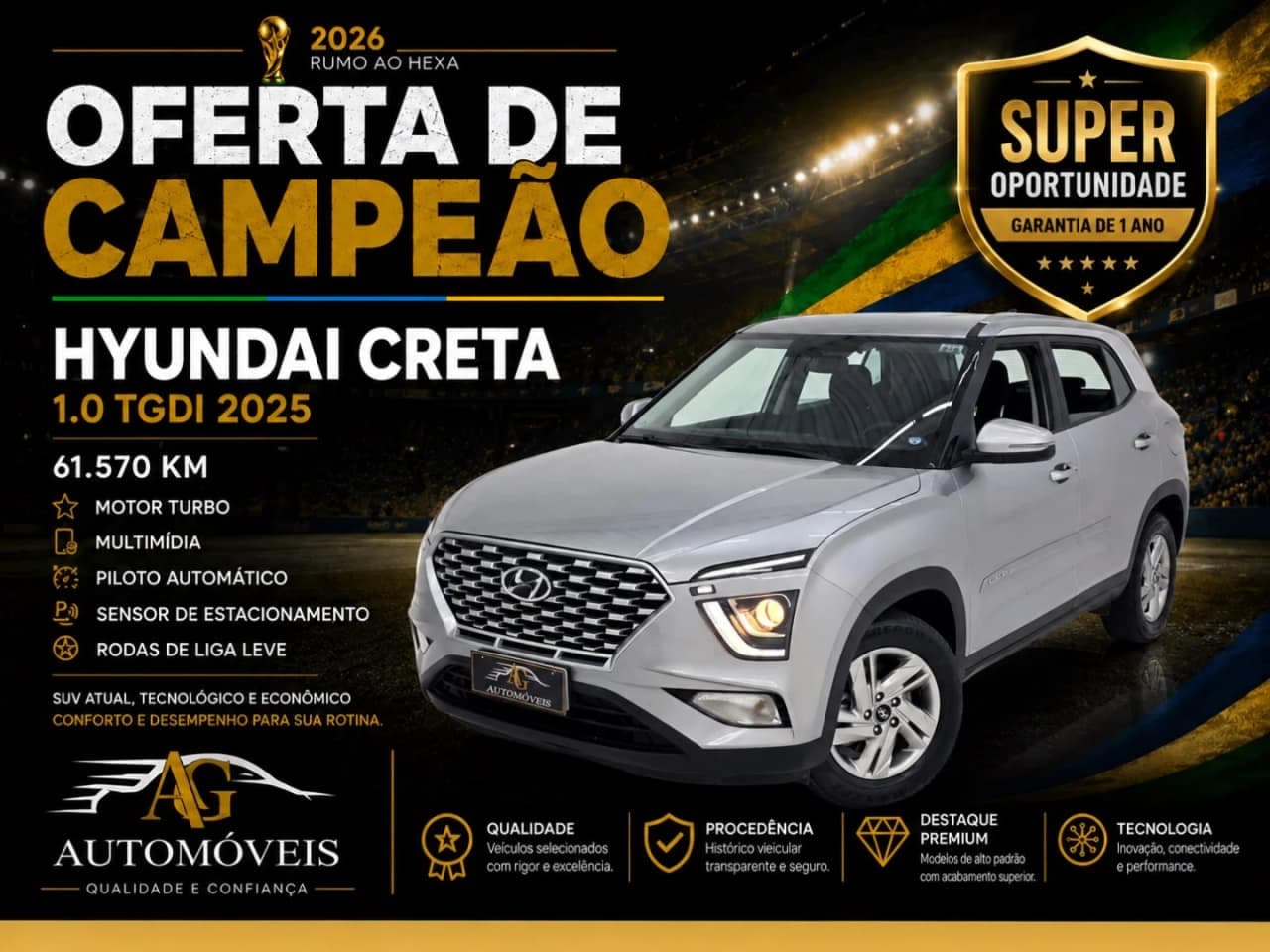 Hyundai Creta 1.0 TGDI FLEX COMFORT AUTOMÁTICO