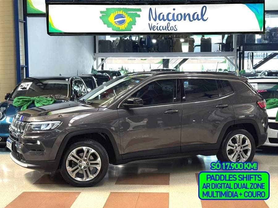 Jeep Compass 1.3 T270 LONGITUDE + COURO (SÓ 17MIL KM)