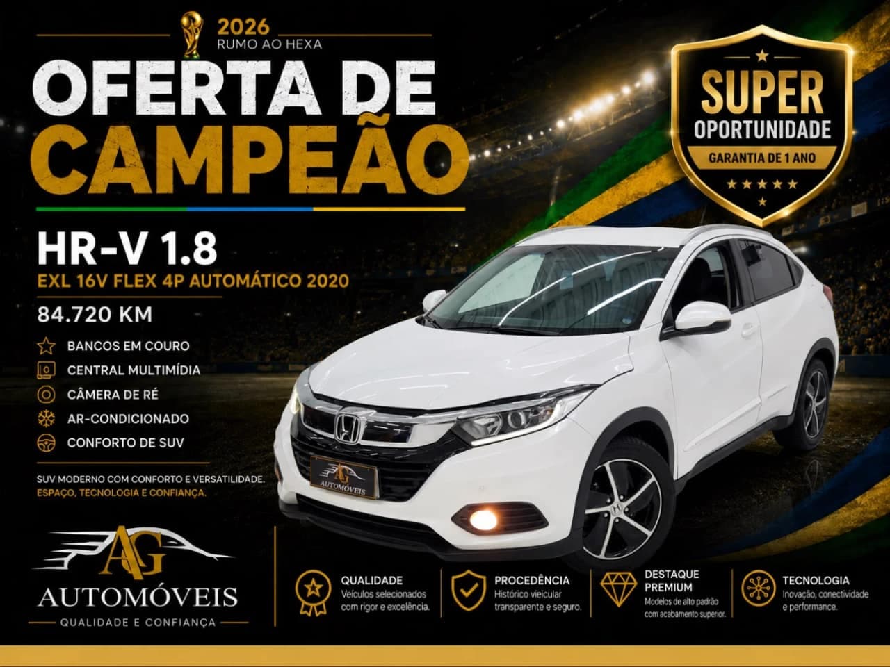 Honda HR-V 1.8 16V FLEX EXL 4P AUTOMÁTICO