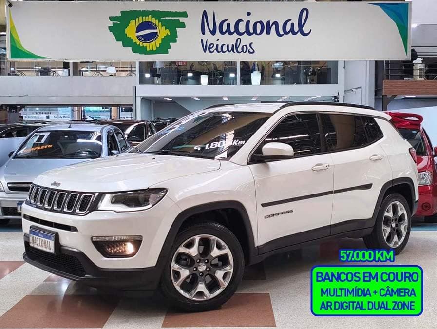 Jeep Compass 2.0 LONGITUDE + COURO (SÓ 57MIL KM)