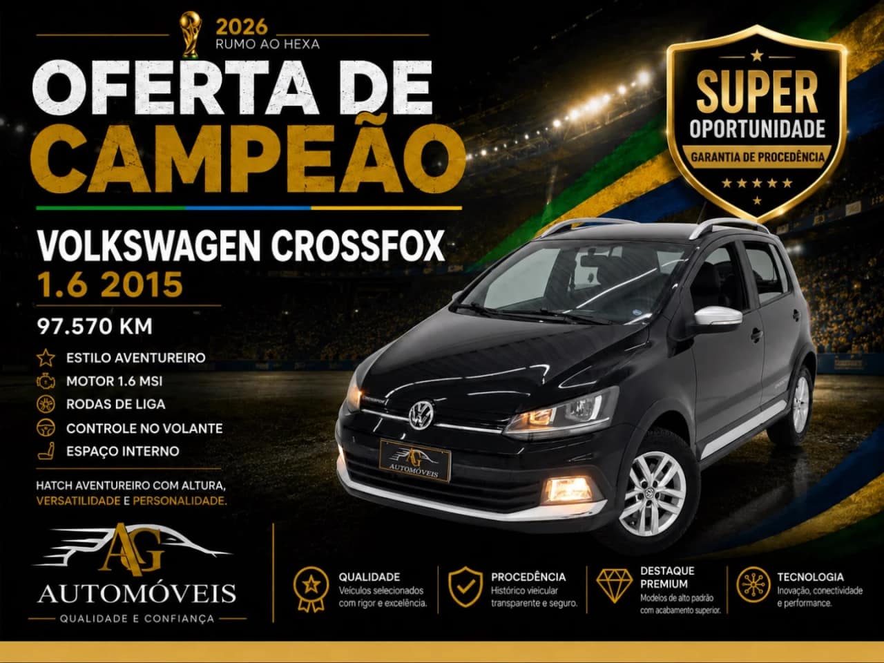 Volkswagen Crossfox 1.6 MSI FLEX 16V 4P MANUAL