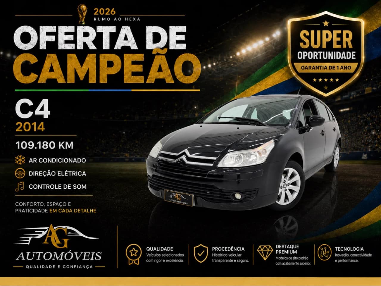 Citroen C4 1.6 TENDANCE 16V FLEX 4P MANUAL