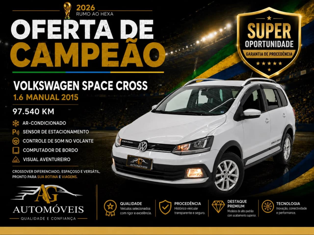 Volkswagen SpaceCross 1.6 MI 8V FLEX 4P MANUAL