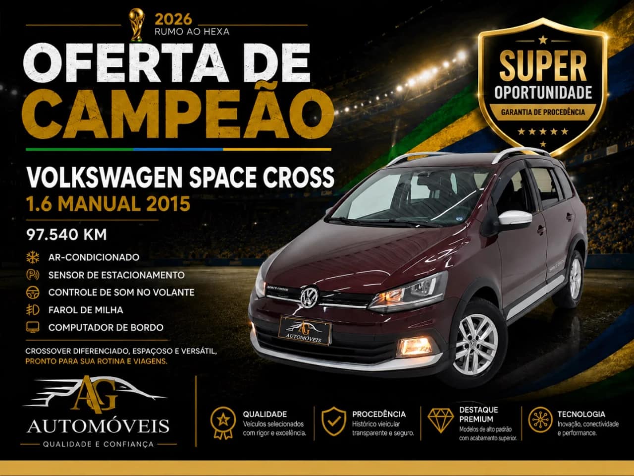 Volkswagen SpaceCross 1.6 MI 8V FLEX 4P MANUAL