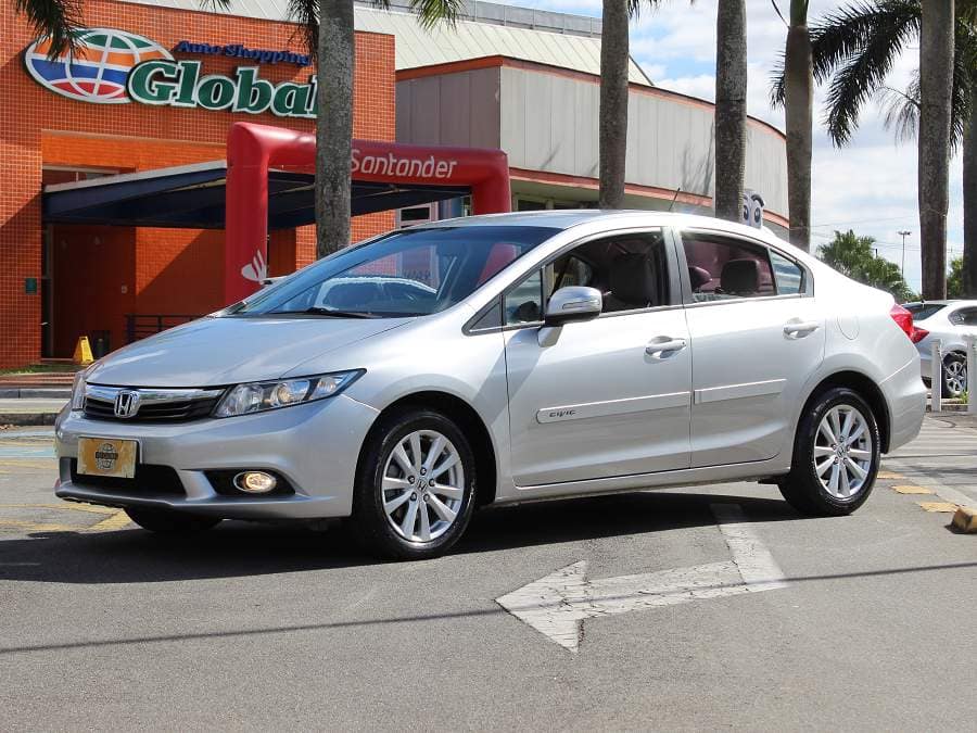 Honda Civic 2.0 LXR AUTOMÁTICO+COURO+MULTIMÍDIA E 76.000KM