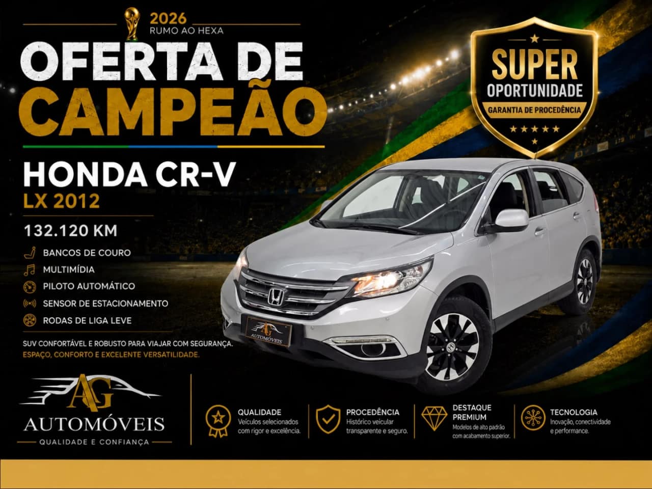 Honda Crv 2.0 LX 4X2 16V GASOLINA 4P AUTOMÁTICO