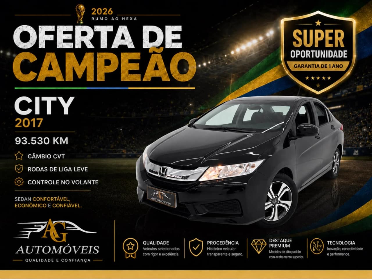 Honda City 1.5 LX 16V FLEX 4P AUTOMÁTICO