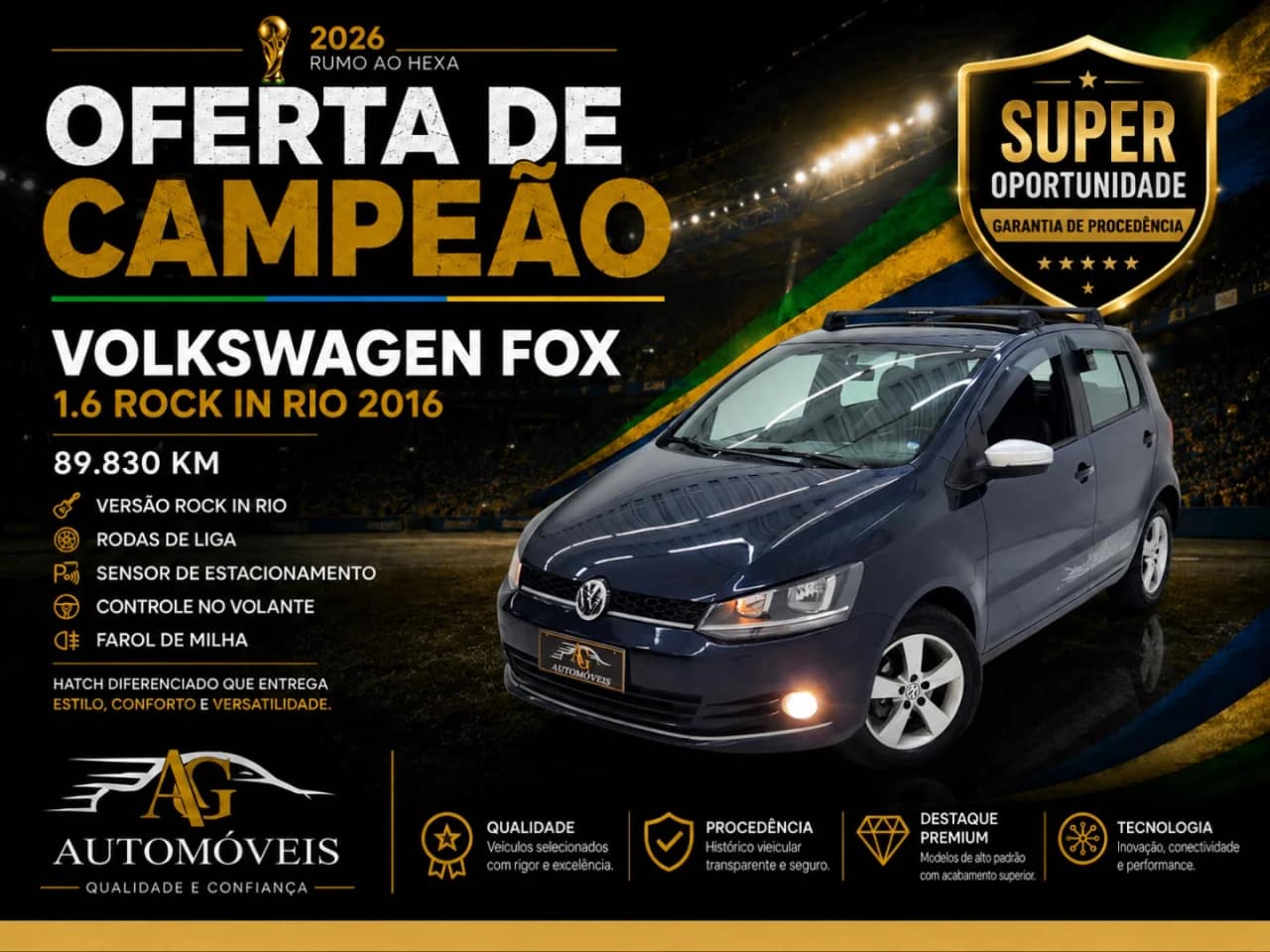 Volkswagen Fox 1.6 MI ROCK IN RIO 8V FLEX 4P MANUAL