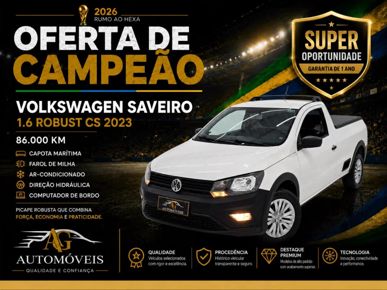 Volkswagen Saveiro 1.6 MSI ROBUST CS 16V FLEX 2P MANUAL