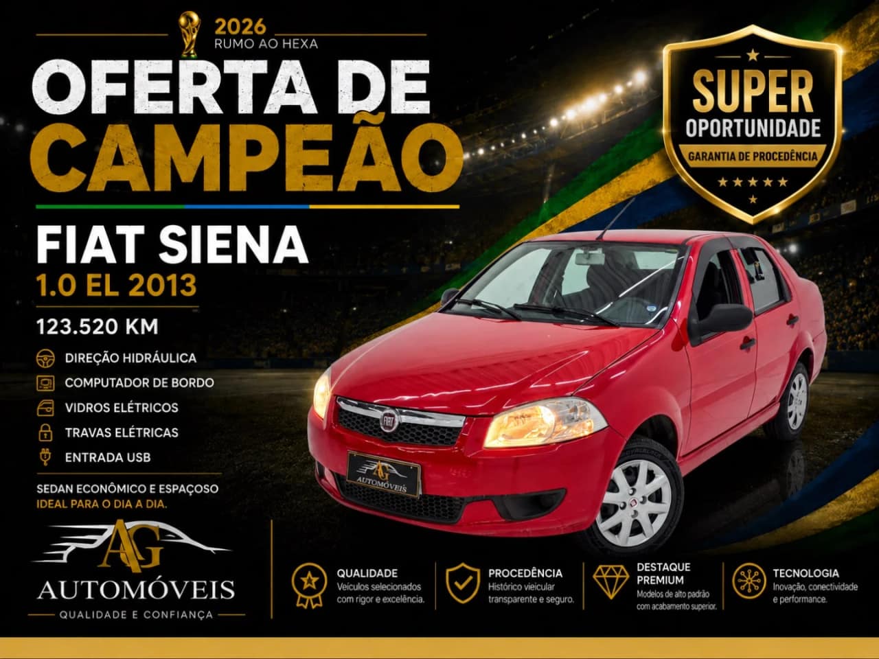Fiat Siena 1.0 MPI EL 8V FLEX 4P MANUAL
