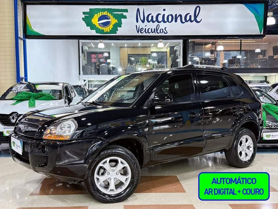 Hyundai Tucson AUTOMÁTICO + COURO, AR E 4 PNEUS NOVOS