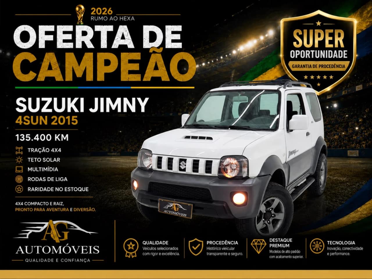 Suzuki Jimny 1.3 4SUN 4X4 16V GASOLINA 2P MANUAL