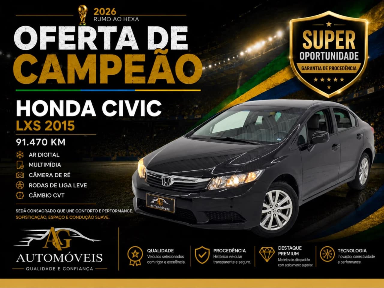 Honda Civic 1.8 LXS 16V FLEX 4P AUTOMÁTICO