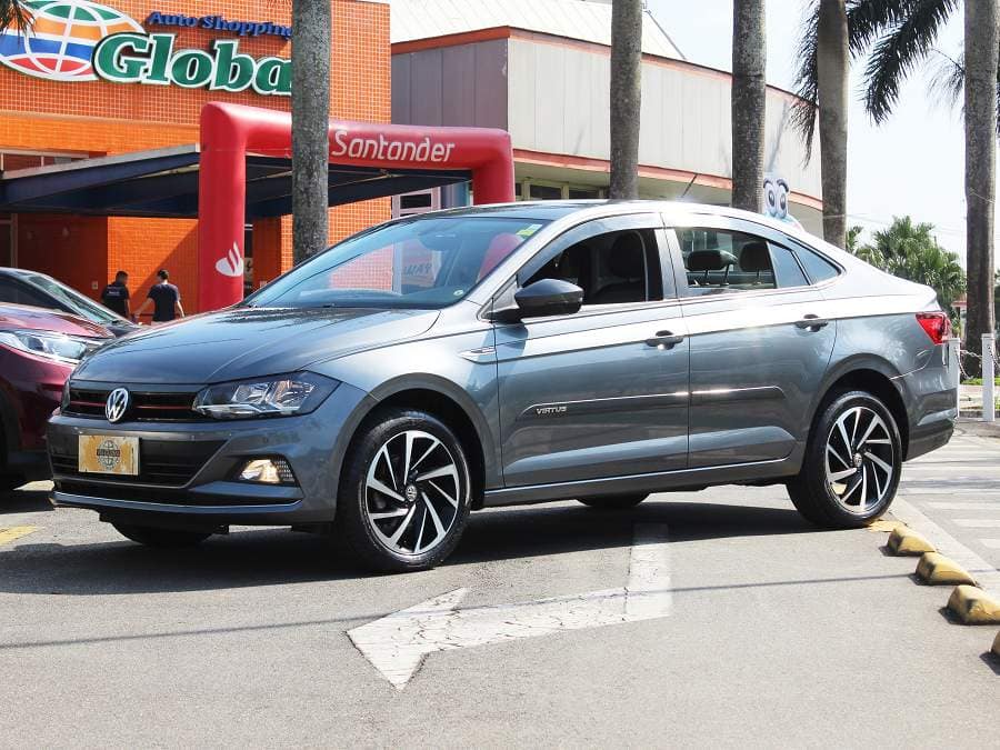 Volkswagen Virtus 1.0 TSI HIGHLINE AT+COURO+MULTIMÍDIA E 48.000KM