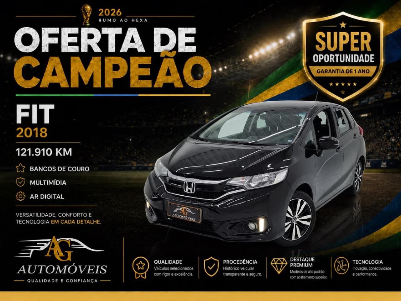 Honda Fit 1.5 EX 16V FLEX 4P AUTOMÁTICO