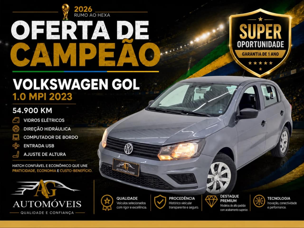 Volkswagen Gol 1.0 12V MPI TOTALFLEX 4P MANUAL