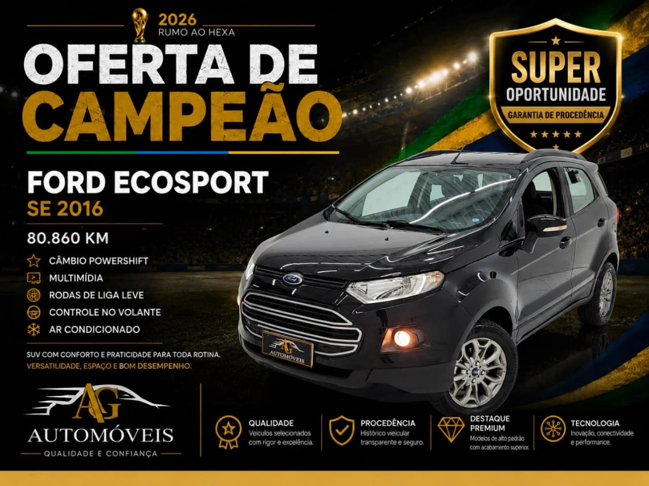 Ford EcoSport 1.6 SE 16V FLEX 4P POWERSHIFT