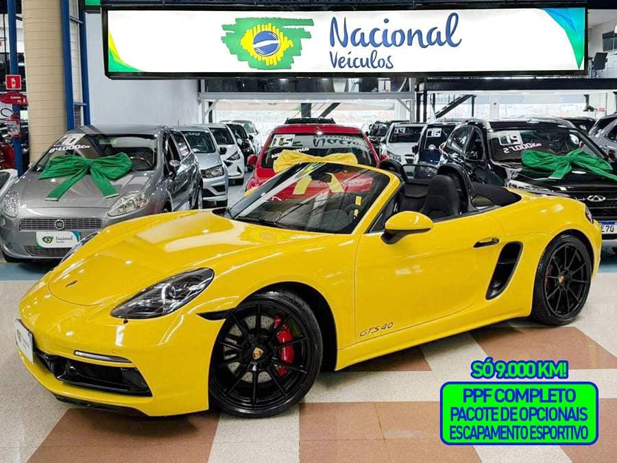 Porsche 718 4.0 GTS AMARELO RACING + PACOTE SPORT DESIGN
