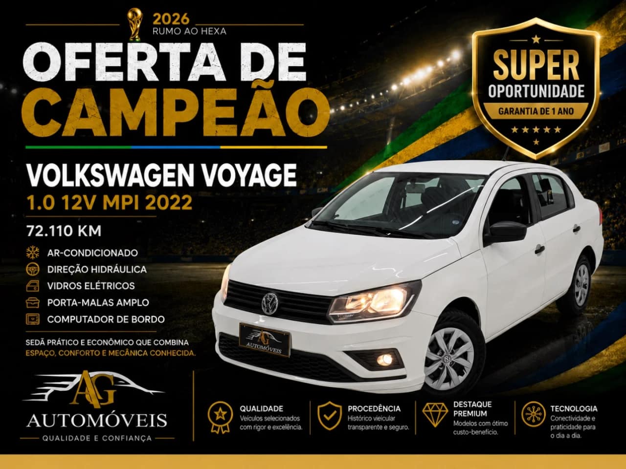 Volkswagen Voyage 1.0 12V MPI TOTALFLEX 4P MANUAL