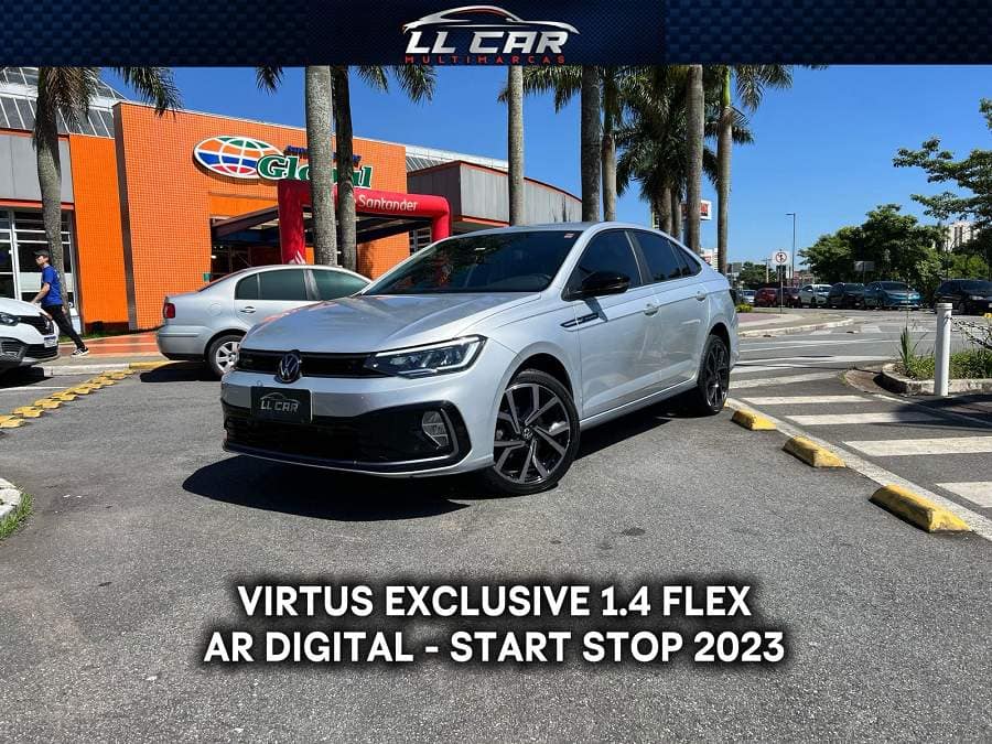 Volkswagen Virtus EXCLUSIVE 1.4 TSI - TOP DE LINHA - NOVÍSSIMO