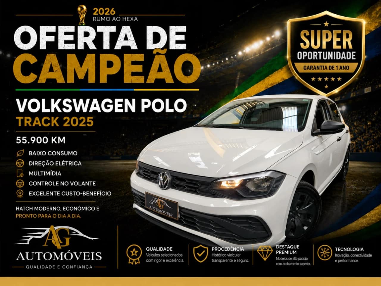 Volkswagen Polo 1.0 MPI TRACK MANUAL