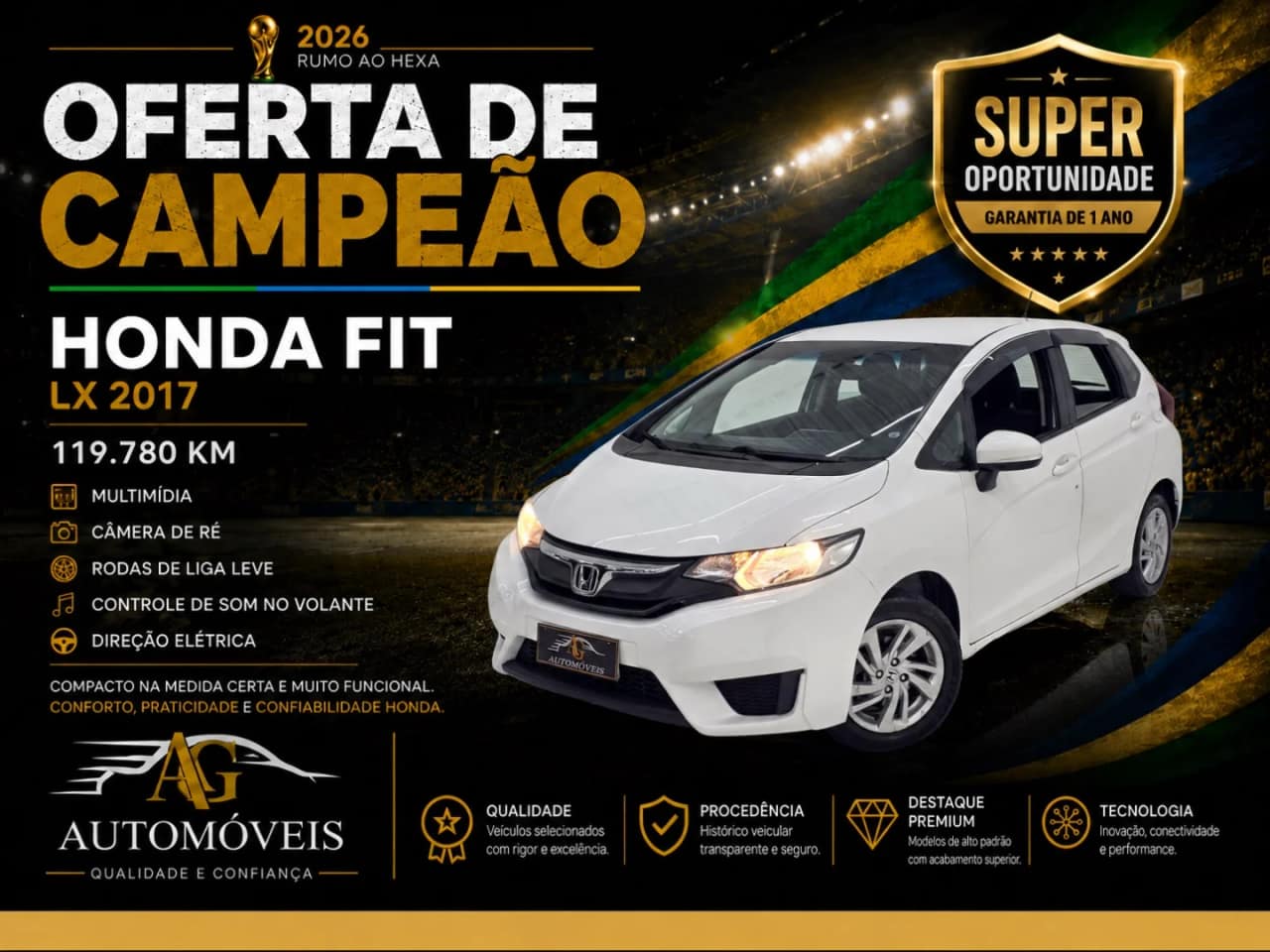 Honda Fit 1.5 LX 16V FLEX 4P AUTOMÁTICO
