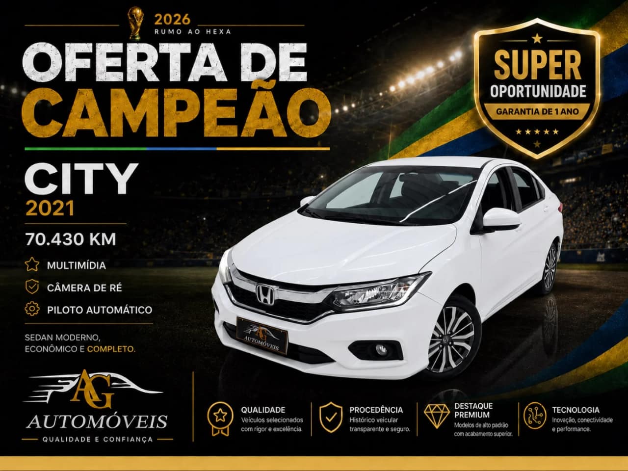 Honda City 1.5 LX 16V FLEX 4P AUTOMÁTICO