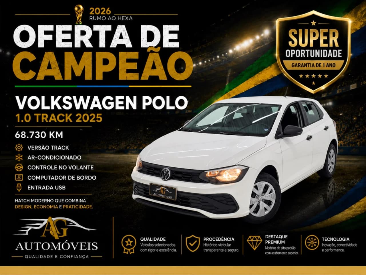 Volkswagen Polo 1.0 MPI TRACK MANUAL